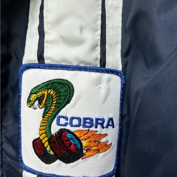 Vintage Ford Mustang Cobra Shelby Racing Jacket Small Blue Rare - Picture 15 of 16